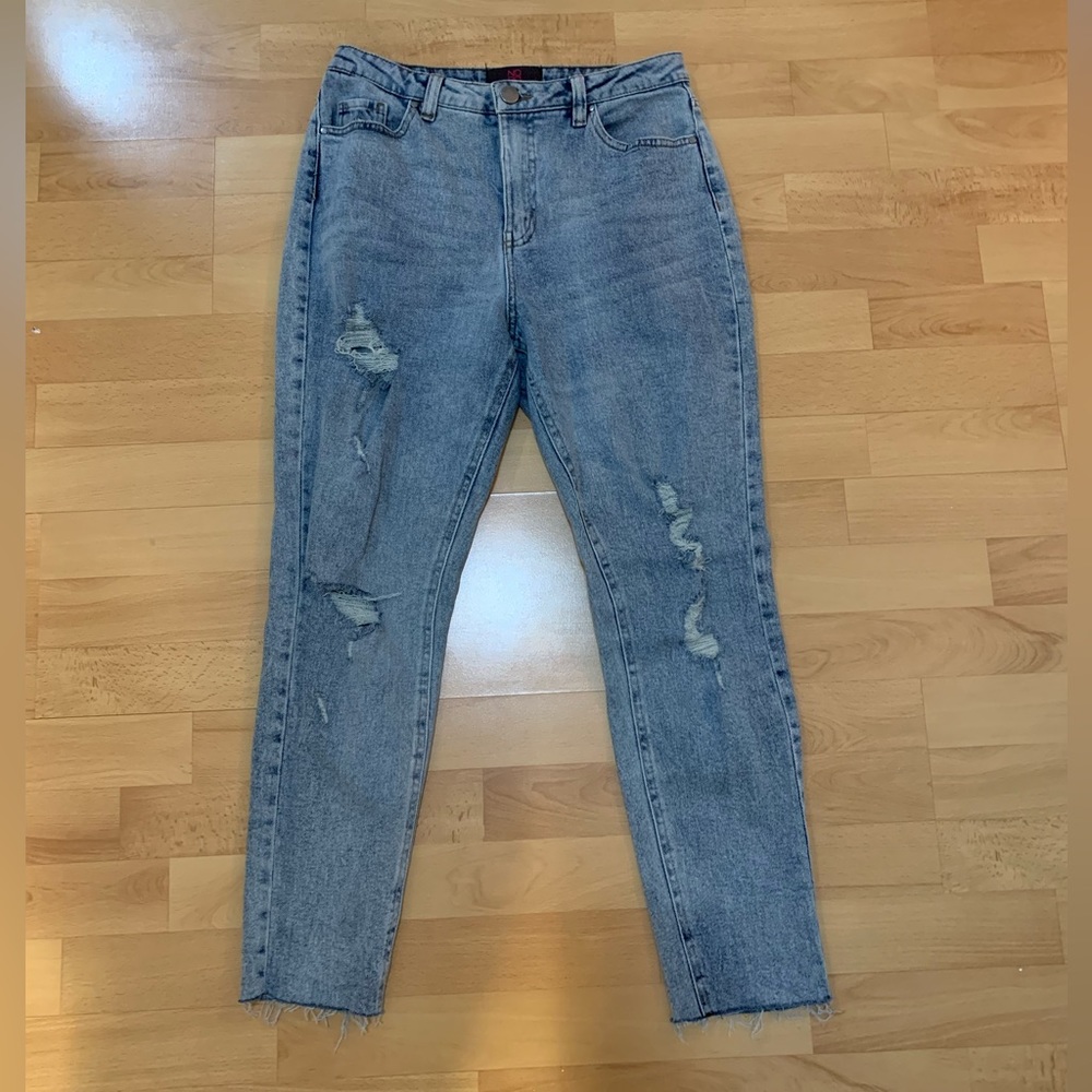 High Waist Acid Wash Mom Jeans 👖